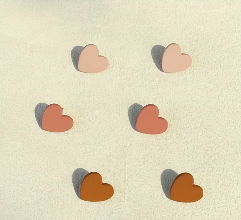 Barely there hearts - Nude