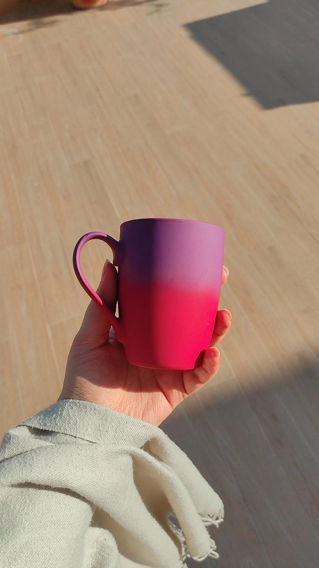 Rosy Dusk - Gradient matte-finish mug