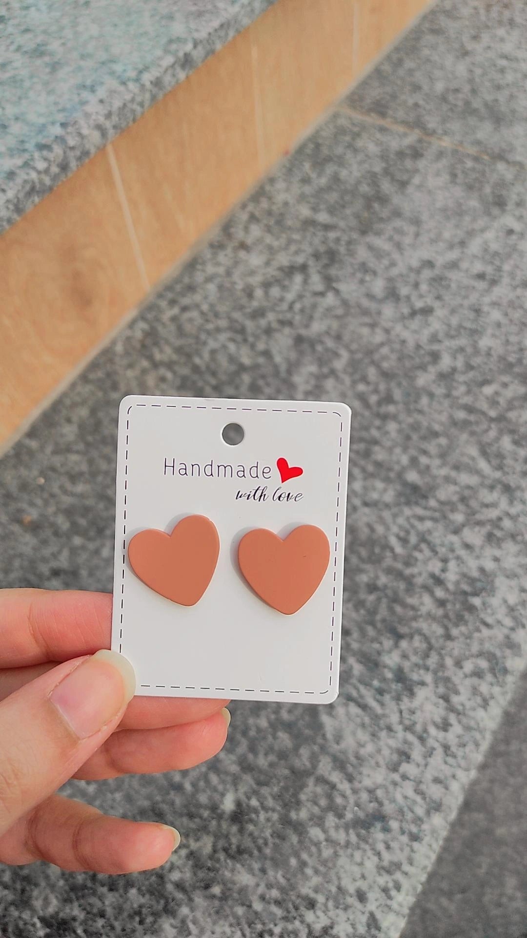 Barely there hearts - Peachy pink