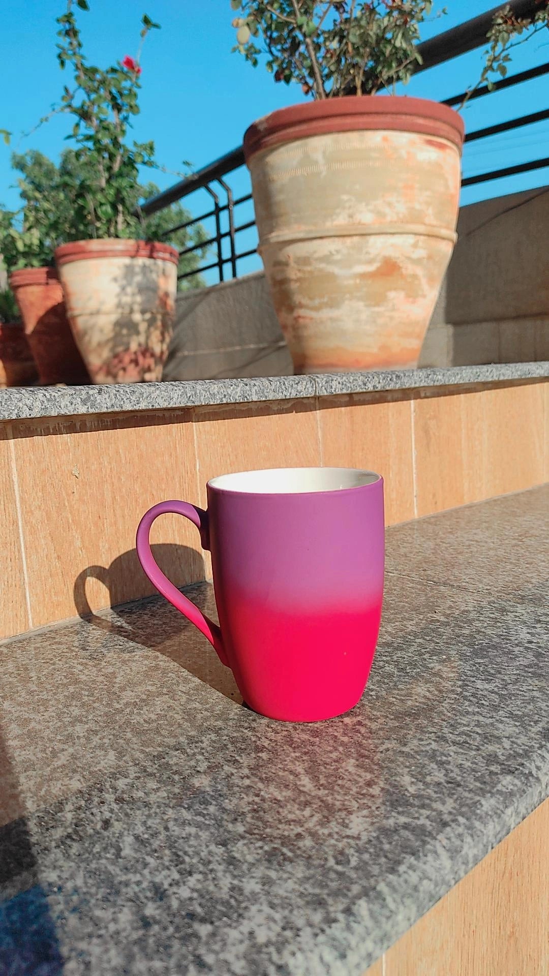 Rosy Dusk - Gradient matte-finish mug