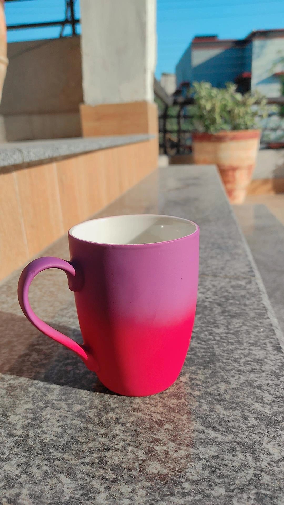 Rosy Dusk - Gradient matte-finish mug