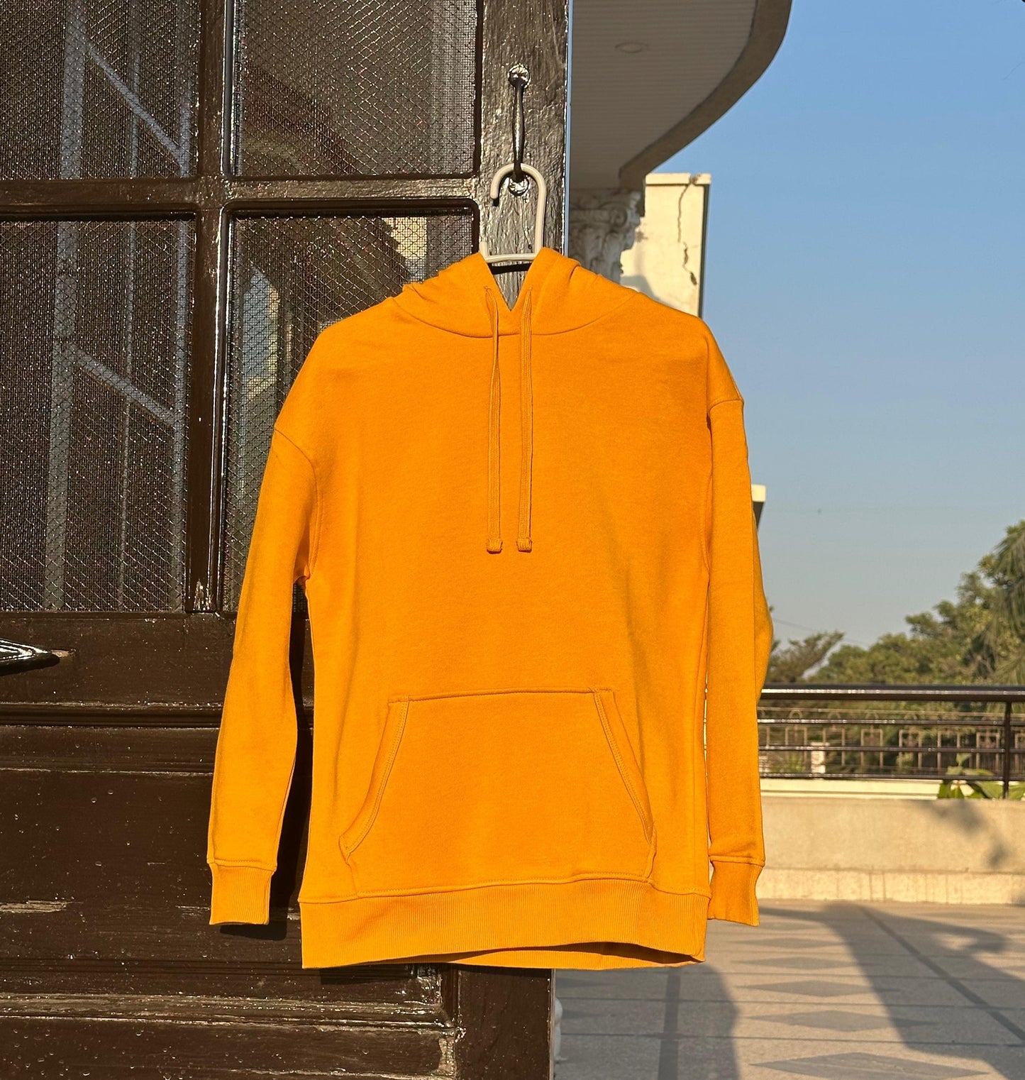 Mustard Fleece Hoodie